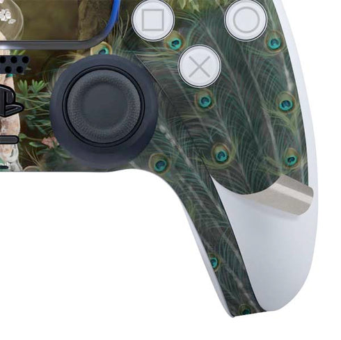 Woman with Peacocks by Nene Thomas PS5 Controller Skin